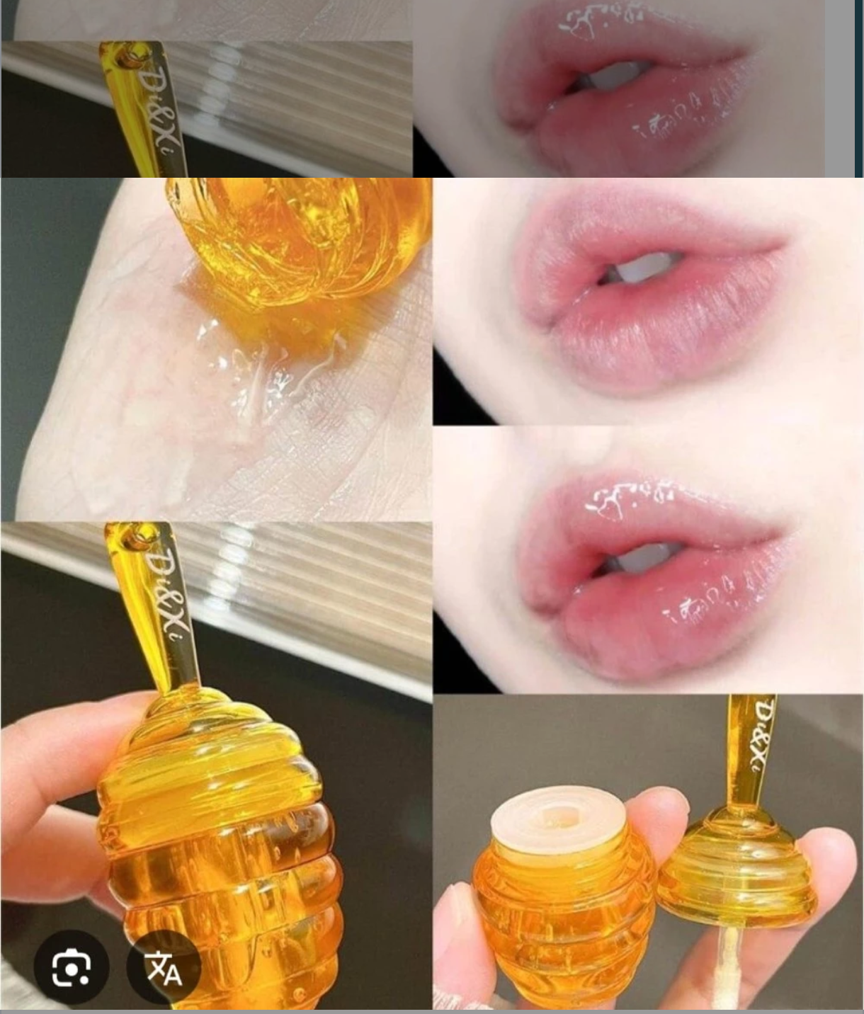 Máscara Labial Hidratante Honey Pot Di&Xi – Nutrição Profunda e Brilho