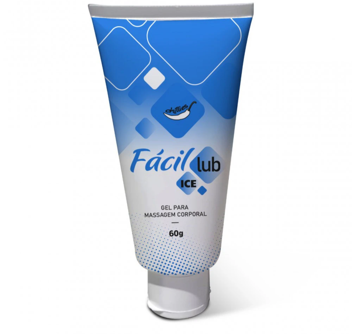 Gel para Massagem Corporal Fácil Lub Ice Chillies – Sensação Refrescante 60g