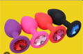 Plug Anal de Silicone Soft Touch com Cristal de Luxo - Anatômico