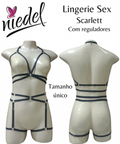 Lingerie Strappy Scarlett - Conjunto de Tiras com Reguladores e Design Sexy