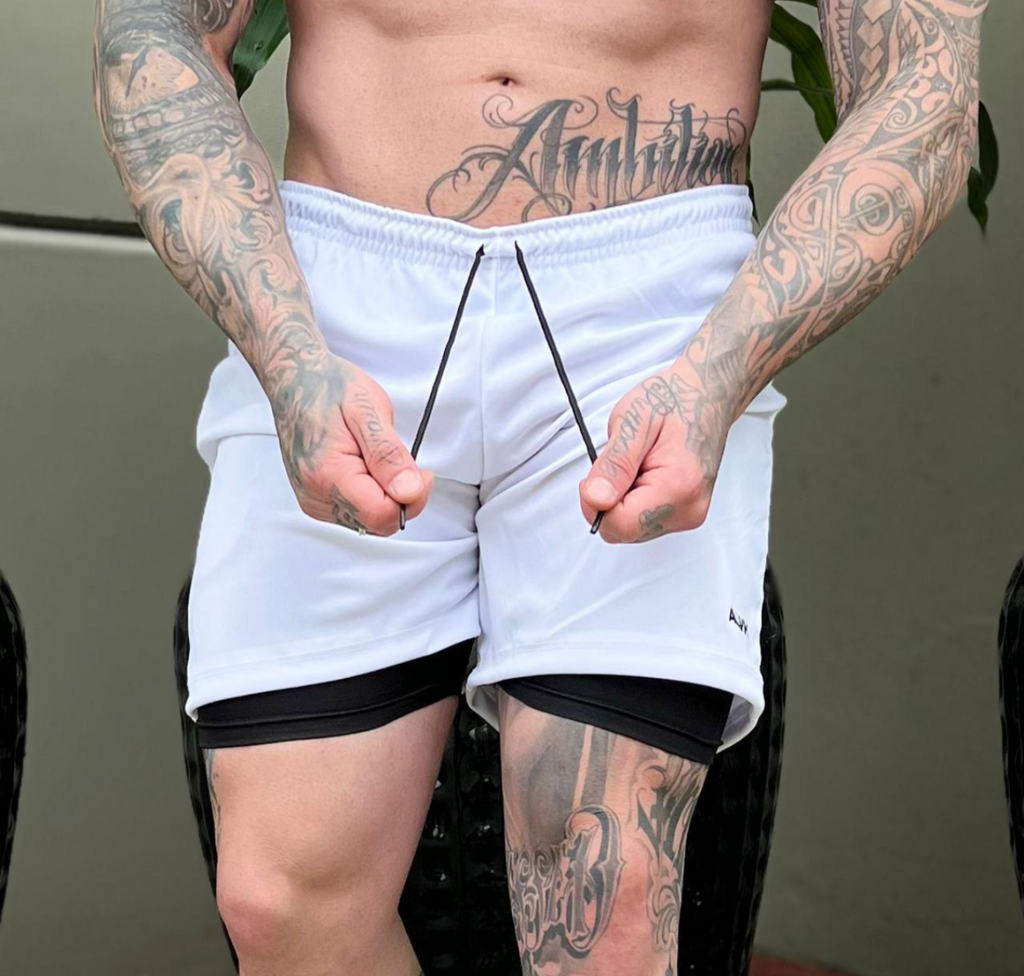 Short 2 em 1 Masculino com Bermuda de Compressão Interna – Alta Performance
