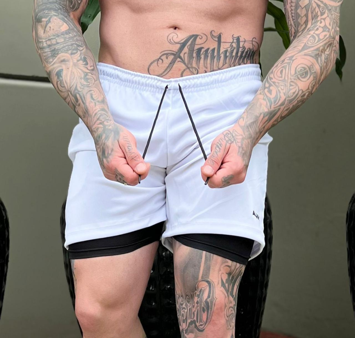 Short 2 em 1 Masculino com Bermuda de Compressão Interna – Alta Performance